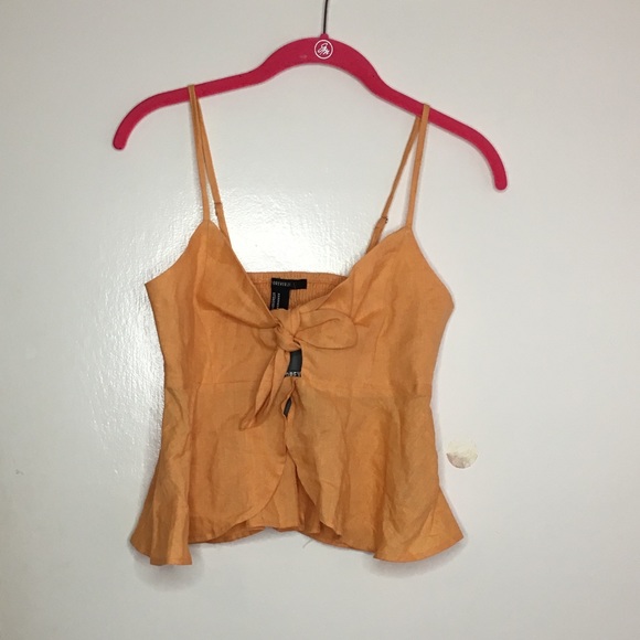 Forever 21 Tops - orange tank top- forever 21